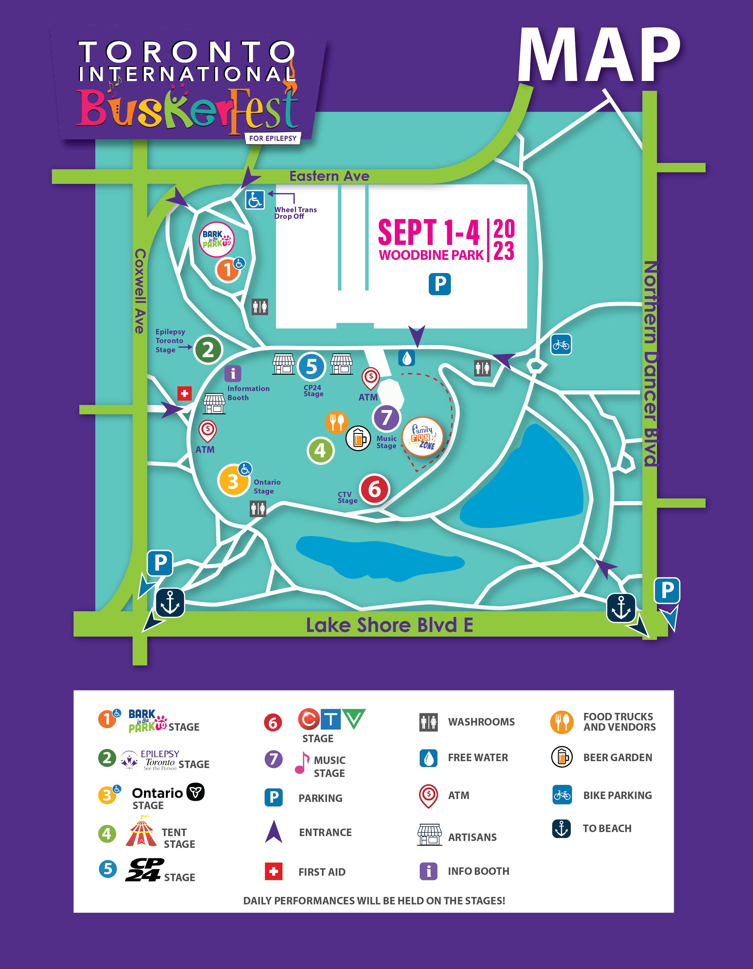 Map of 2023 festival site.