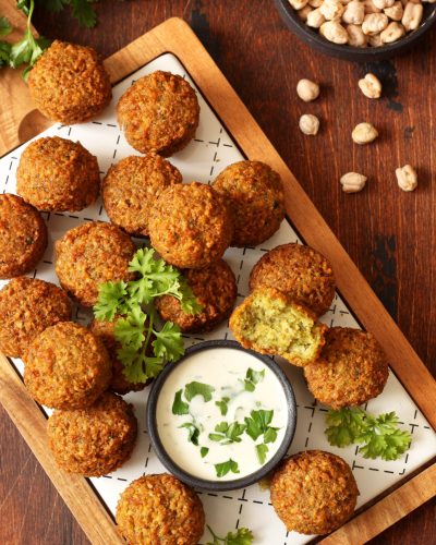 Fresh vegetarian falafel