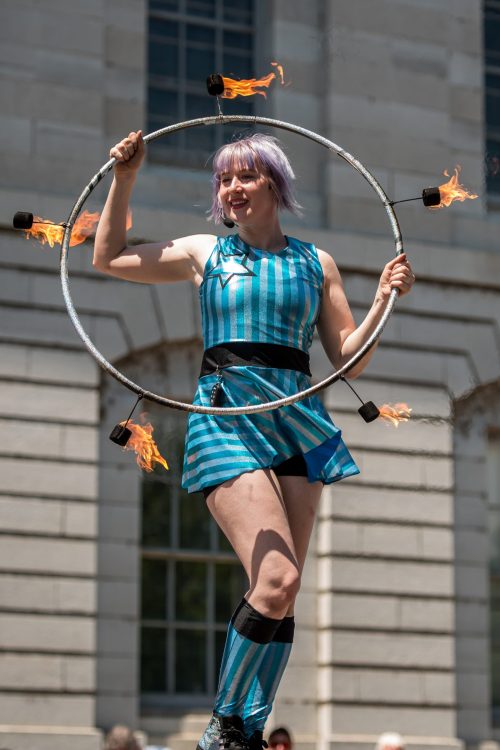 Bex Fire Hoop Action